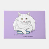 Book Cat ドアマット (正面)