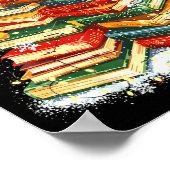 Book Christmas Tree Reading  ポスター (角)