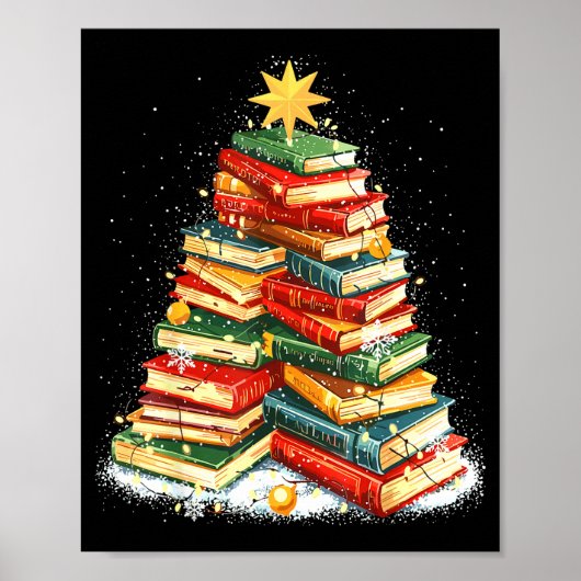 Book Christmas Tree Reading  ポスター (正面)