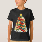 Book Christmas Tree Reading  Tシャツ (正面)