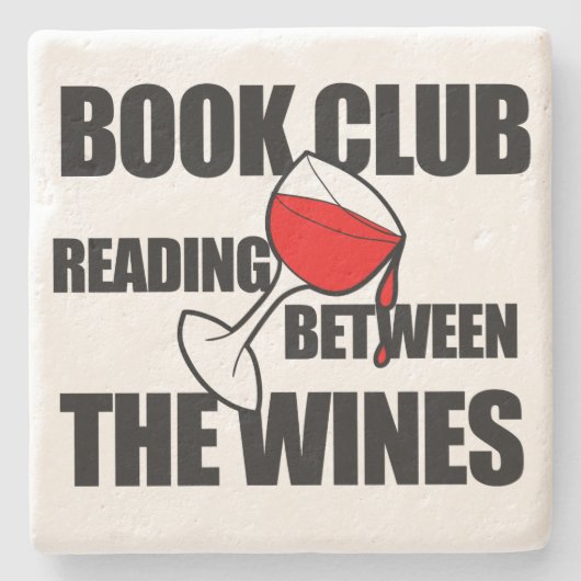 BOOK CLUB読's between the wines ストーンコースター (正面)