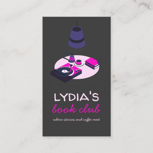 Book Club Business Card with QR Code 名刺 (正面)