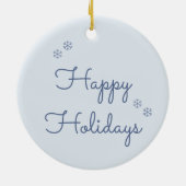 Book Club Christmas Personalized セラミックオーナメント (裏面)