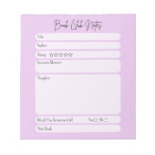 Book Club Companion ノートパッド (正面)