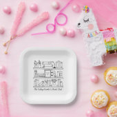 Book Club Event Personalized  ペーパープレート (パーティー)