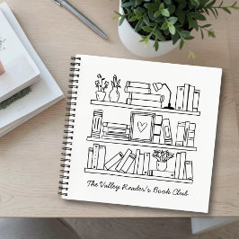 Book Club Member Personalized Gift Spiral Notebook ノートブック