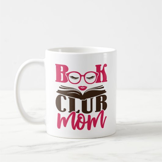 Book Club Mom コーヒーマグカップ (左)