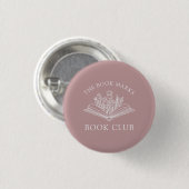 Book Club Name Gift Button 缶バッジ (正面&裏面)
