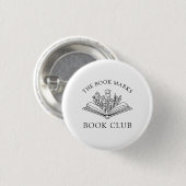 Book Club Name Gift Button 缶バッジ (正面&裏面)