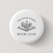 Book Club Name Gift Button 缶バッジ (正面)