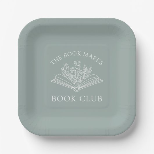 Book Club Name Personalized  ペーパープレート (正面)