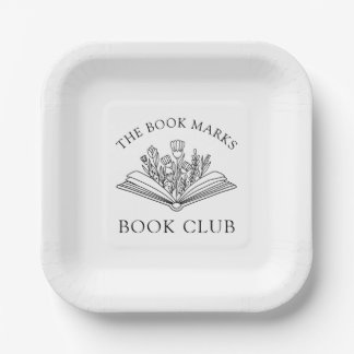 Book Club Name Personalized  ペーパープレート