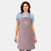 Book Club Name Personalized All-Over Print Apron エプロン (着用した状態)