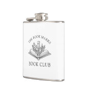 Book Club Name Personalized Gift Favor フラスク (左)