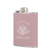 Book Club Name Personalized Gift Favor フラスク (左)