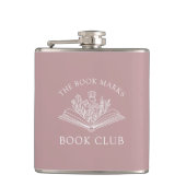 Book Club Name Personalized Gift Favor フラスク (正面)