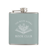 Book Club Name Personalized Gift Favor フラスク (正面)