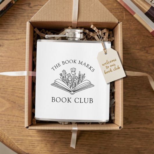 Book Club Name Personalized Gift Favor フラスク