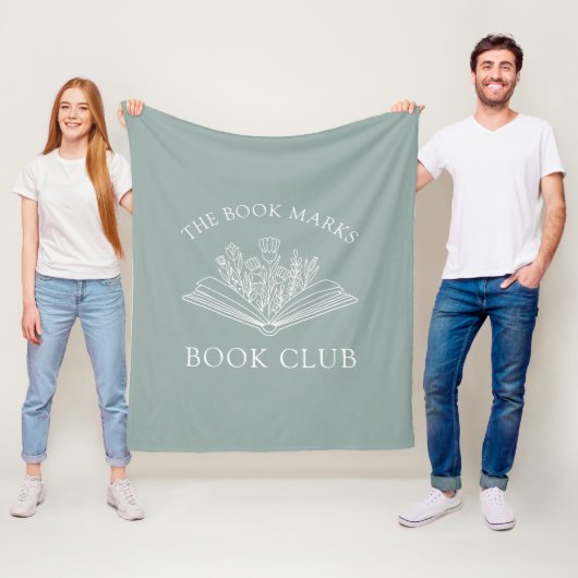 Book Club Name Personalized Member's Favor Gift フリースブランケット (インサイチュ)