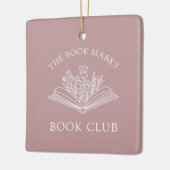 Book Club Name Personalized Ornament セラミックオーナメント (左)