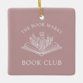 Book Club Name Personalized Ornament セラミックオーナメント (正面)
