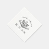 Book Club Name Personalized Party スタンダードカクテルナプキン (角)