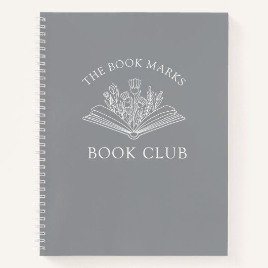Book Club Name Personalized Spiral Notebook  ノートブック (正面)