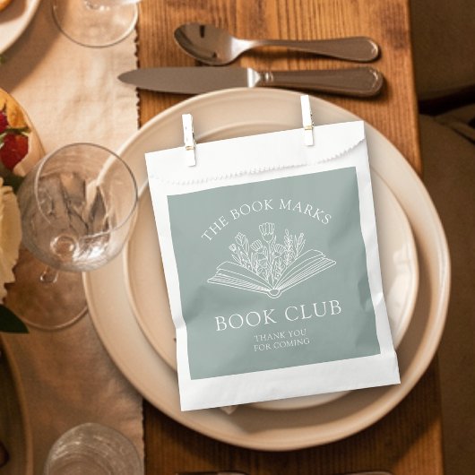 Book Club Name Personalized Thank You フェイバーバッグ