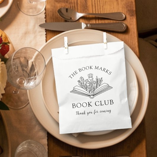 Book Club Name Personalized Thank You フェイバーバッグ