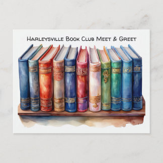 Book Club Open Invitation Customizable ポストカード
