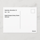 Book Club Open Invitation Customizable ポストカード (裏面)