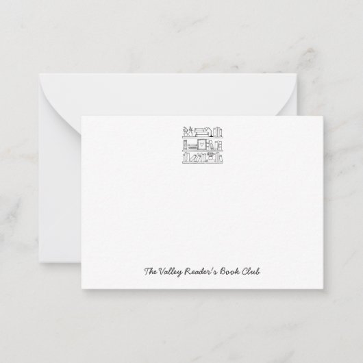 Book Club Personalized Correspondence ノートカード (正面)