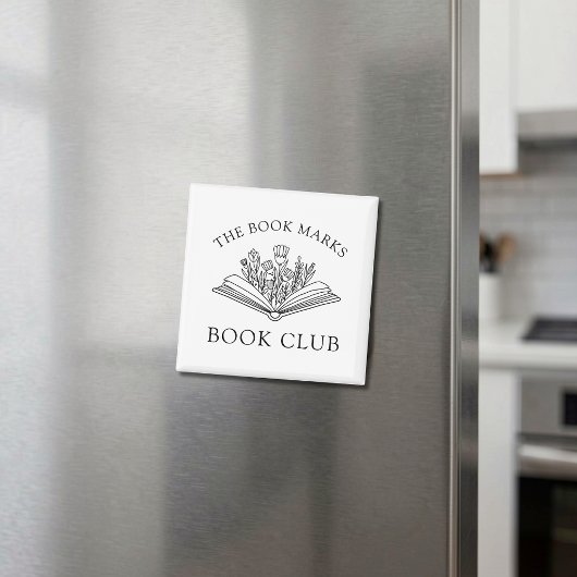 Book Club Personalized Floral Gift マグネット