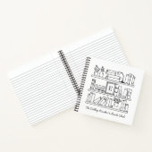 Book Club Personalized Gift Spiral Notebook ノートブック (内部)