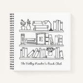 Book Club Personalized Gift Spiral Notebook ノートブック (正面)