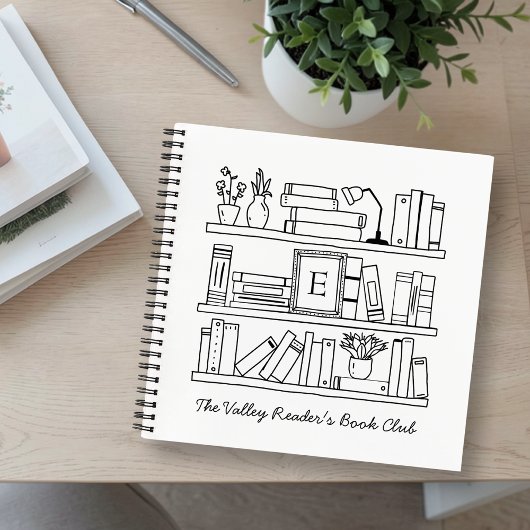 Book Club Personalized Gift Spiral Notebook ノートブック