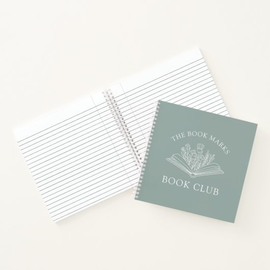 Book Club Personalized Name Gift Spiral Notebook ノートブック (内部)
