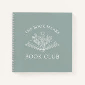 Book Club Personalized Name Gift Spiral Notebook ノートブック (正面)