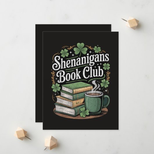 Book Club St Patricks Day 案内状 (正面/裏面インサイチュ)