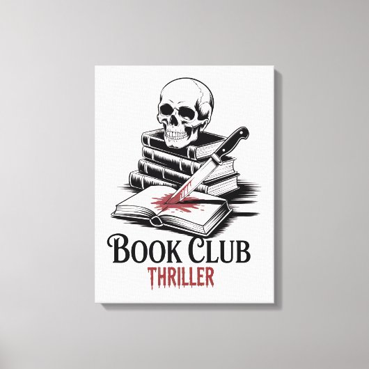 Book Club Thriller キャンバスプリント (正面)