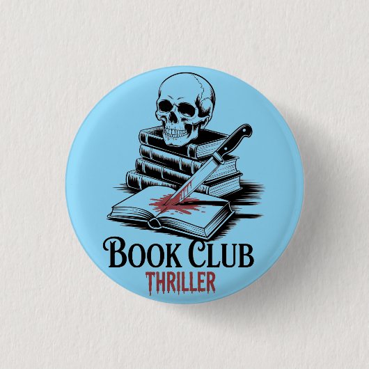 Book Club Thriller 缶バッジ (正面)