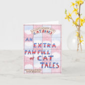 Book Cover Extra Pawfull Cat Tales Tails Stories カード (黄色い花)