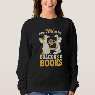 Book Dragon  Apparel For Bookworms Reading Librari スウェットシャツ