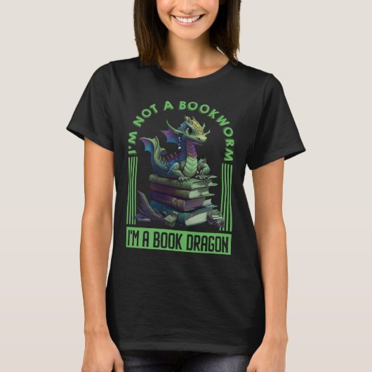 Book Dragon book  Dragon fans Book love Dragon Tシャツ (正面)