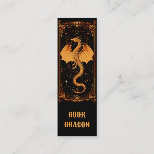 Book Dragon Bookmark スキニー名刺 (正面)
