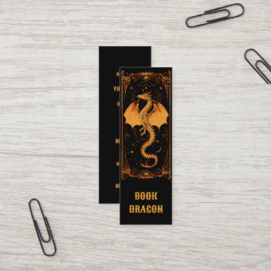 Book Dragon Bookmark スキニー名刺