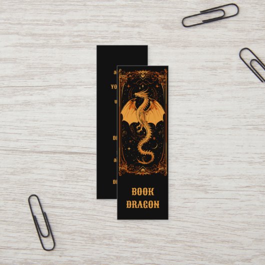 Book Dragon Bookmark スキニー名刺 (正面/裏面インサイチュ)