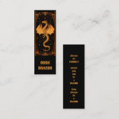 Book Dragon Bookmark スキニー名刺 (正面/裏面)