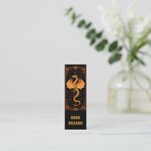 Book Dragon Bookmark スキニー名刺 (スタンド正面)