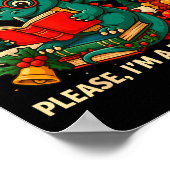 Book Dragon Christmas Reading Gift For Fantasy Lov ポスター (角)